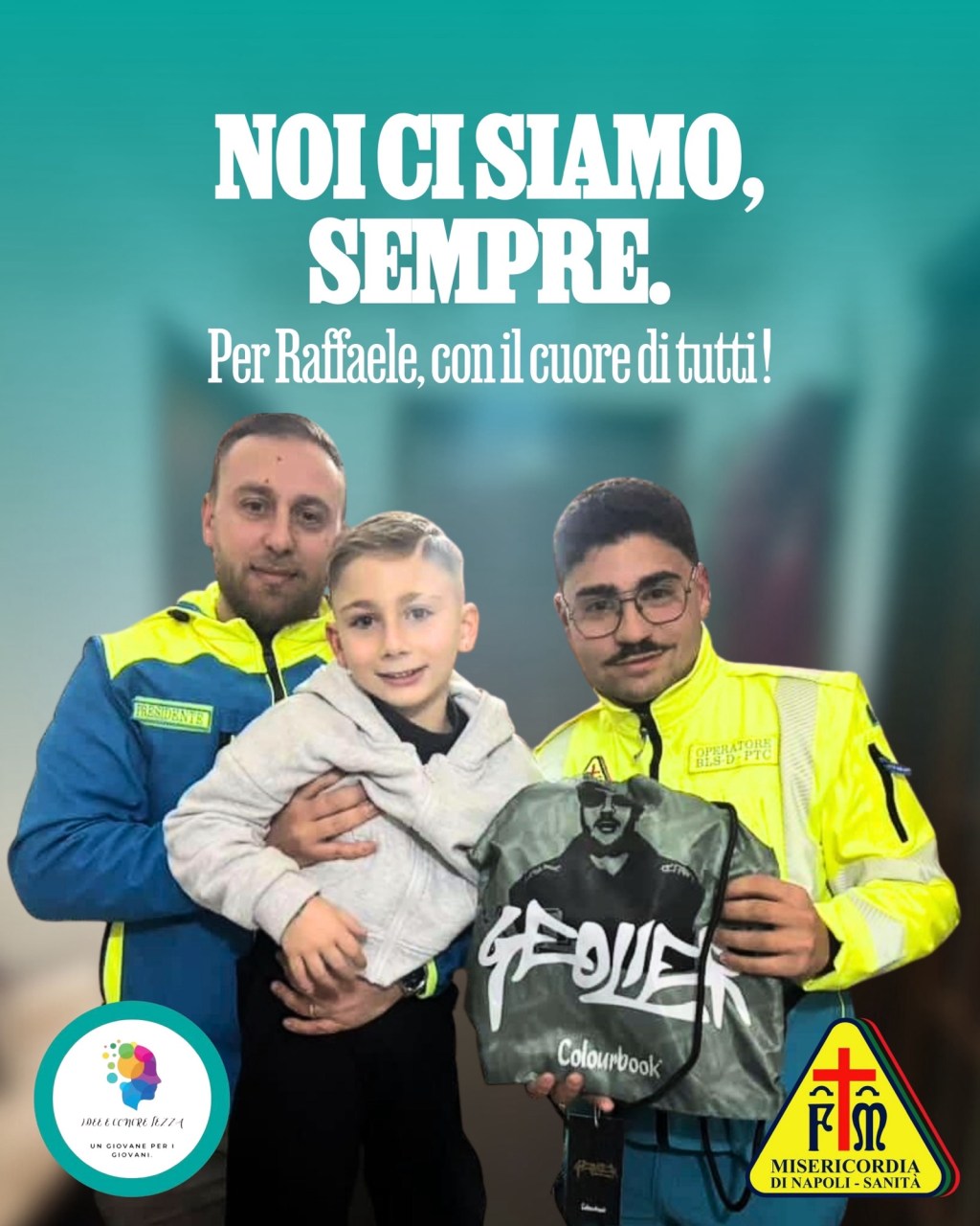 Raffaele non è solo: Napoli risponde con il&nbsp;cuore